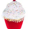 7" Red Cupcake With Sprinkles Set Of 4 -Christmas decorations Shop 0671408319 1