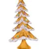 17" Brown Flocked Tree -Christmas decorations Shop 0671408329 1