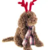 19" Brown Dog With Red Antlers 2 19" Brown Dog With Red Antlers -Christmas decorations Shop 0671408362
