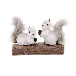 8" Grey Squirrels On Trunk