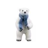 12" Standing Polar Bear With Blue Scarf -Christmas decorations Shop 0671408394