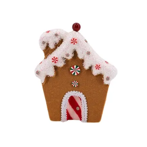 7" Gingerbread House Ornament Set Of 4 3 7" Gingerbread House Ornament Set Of 4
