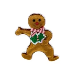 8" Happy Gingerbread Boy Ornament