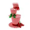 21" Peppermint Stacked Top Hats 1 21" Peppermint Stacked Top Hats -Christmas decorations Shop 0671408435