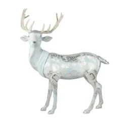 4 FT Arctic Blue Elegant Standing Deer