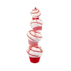 35" Peppermint Cupcake Stack