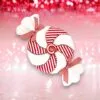 2" Red & White Candy Ornament Set Of 6 2 2" Red & White Candy Ornament Set Of 6 -Christmas decorations Shop 0671408486 1