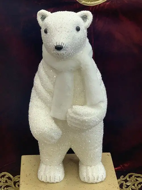 2 FT Polar Ice Standing Bear 4 2 FT Polar Ice Standing Bear - Image 2