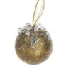 4" Gold Gem Ball Ornament Set Of 6 -Christmas decorations Shop 0671409656