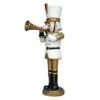 9 FT White & Gold Nutcracker With Trumpet -Christmas decorations Shop 0671410043A