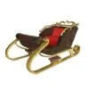 7 FT X 4 FT Brown & Gold Santa Sleigh -Christmas decorations Shop 0671410051