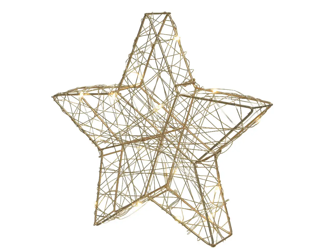 11.5" Gold Battery Operated Star 3 11.5" Gold Battery Operated Star