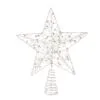 11" Silver Star Tree Topper 15 LED Battery Operated Lights 2 11" Silver Star Tree Topper 15 LED Battery Operated Lights -Christmas decorations Shop 0671430541A