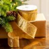 2.5" X 10YD Gold Full Glitter Ribbon -Christmas decorations Shop 0671473087 1