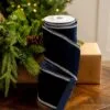 4" X5YD Navy Velvet Swarovski Trim