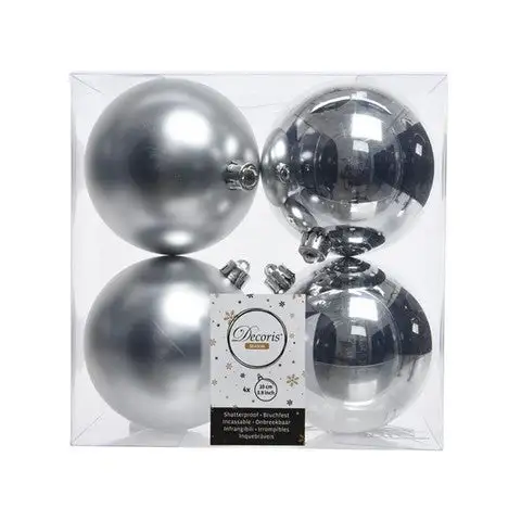 4" Shatterproof Shiny & Matte Ball Set Of 24 9 4" Shatterproof Shiny & Matte Ball Set Of 24 - Image 7