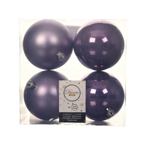 4" Shatterproof Shiny & Matte Ball Set Of 24 8 4" Shatterproof Shiny & Matte Ball Set Of 24 - Image 6