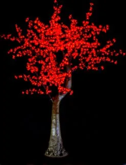 7 FT Red LED Cherry Blossom Tree