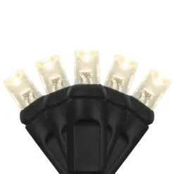 24 FT 70 Warm White LED Coaxial Light With Black Wire