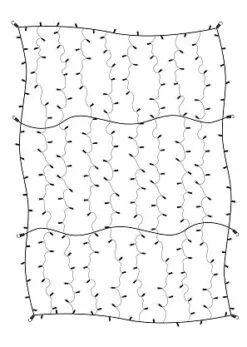 Warm White LED Trunk Light Gray Net