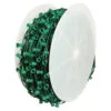 1000 FT C7 Roll Green Wire 12" Spacing E12 Base -Christmas decorations Shop 0671497975