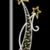 7 FT X 3 FT LED Shooting Star Pole Banner -Christmas decorations Shop 0671499036
