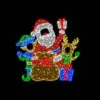 6 FT X 7 FT Red Santa With Elf & Deer LED Photo Op -Christmas decorations Shop 0671499210