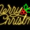 5 FT X 2 FT Warm White LED Merry Christmas Sign -Christmas decorations Shop 0671499218