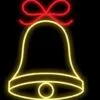 2 FT X 1.5 FT Red & Warm White LED Bell