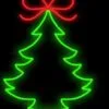 2 FT X 2 FT Red & Green LED Tree With A Bow -Christmas decorations Shop 0671499226