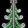 5 FT X 2 FT White & Green LED Tree Pole Banner -Christmas decorations Shop 0671499248