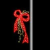 4 FT X 22" Warm White & Red LED Bow Pole Banner -Christmas decorations Shop 0671499281