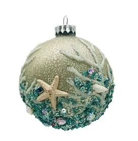 Mercury Taupe Coastal Ornament Set Of 2 4 Mercury Taupe Coastal Ornament Set Of 2 - Image 2