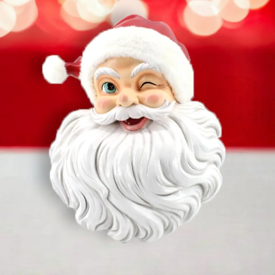 12" Santa Head Wall Art 3 12" Santa Head Wall Art