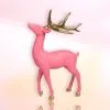 Hot Pink Reindeer With Gold Antlers 1 Hot Pink Reindeer With Gold Antlers -Christmas decorations Shop 0796229454 1
