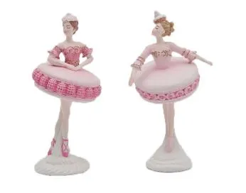 5" Pink Macaron Assorted Ballerina Set Of 2 4 5" Pink Macaron Assorted Ballerina Set Of 2 - Image 2