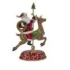 18" Santa On Deer Carousel -Christmas decorations Shop 0796229664
