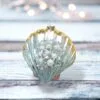 5" Jewel Scallop Shell Ornament Set Of 2 -Christmas decorations Shop 0796281279 1