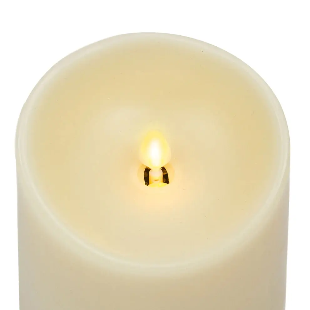 8.75" Ivory Flameless Candle Pillar 5 8.75" Ivory Flameless Candle Pillar - Image 3
