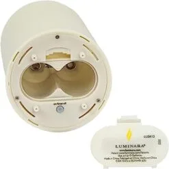 7" Ivory Led Flame Effect Wax Candle Pillar Battery Operated With Remote -Christmas decorations Shop 1207802506 4