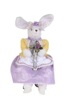 Karen Didion 26" Purple Sitting Bunny