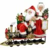 Karen Didion 19" Battery Operated Mr & Mrs Claus Train -Christmas decorations Shop 1393602587A