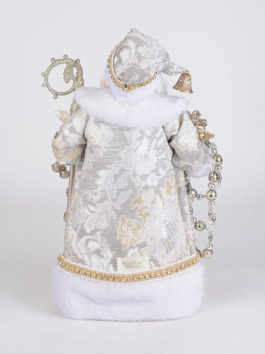 Karen Didion Originals 19" Ivory & Gold Santa 4 Karen Didion Originals 19" Ivory & Gold Santa - Image 2