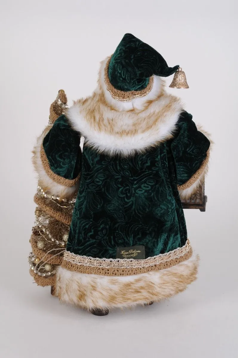 Karen Didion Originals 19" Emerald Woods Santa 4 Karen Didion Originals 19" Emerald Woods Santa - Image 2