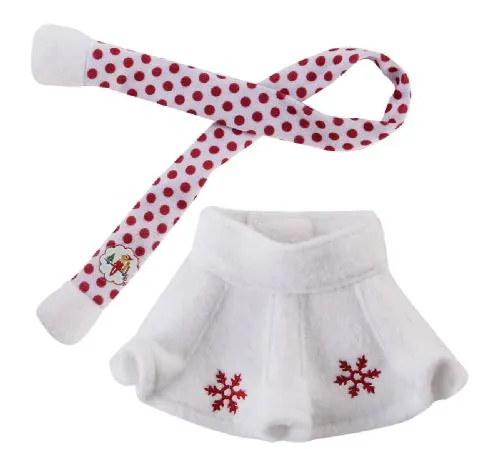 Elf On The Shelf Couture Snowflake Skirt & Scarf 3 Elf On The Shelf Couture Snowflake Skirt & Scarf