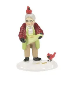 Snow Village Her Fine Feathered Friend