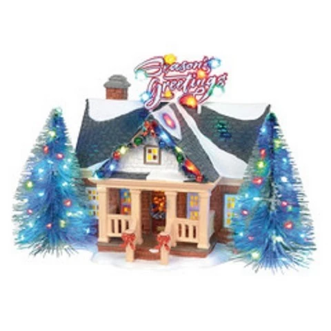 Snow Village Brite Lites Holiday House 2 Snow Village Brite Lites Holiday House