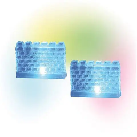 Village Accessory Lit Ice Castle Walls 3 Village Accessory Lit Ice Castle Walls
