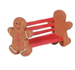 Village Accessory Gingerbread Bench