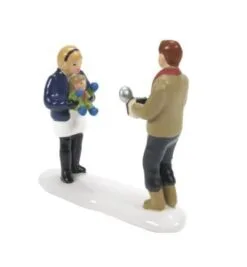 Snow Village Baby's 1st Christmas Photo